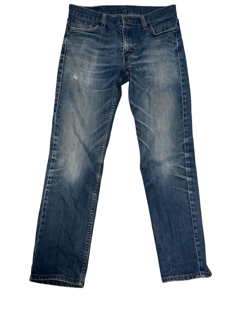 Men’s Levi’s 511 Slim Fit Jeans 30x30 Medium Wash Faded Distressed Denim